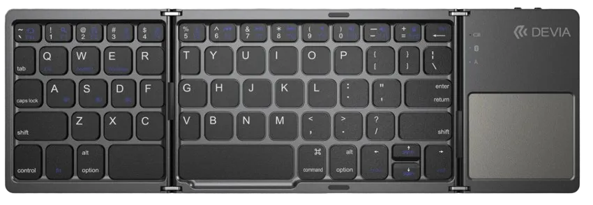 [DSTLFKT] DEVIA TECLADO BLUETOOTH PLEGABLE TOUCHPAD GRIS