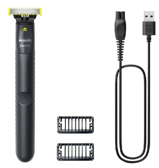 PHILIPS CORTABARBA ONEBLADE CON 2 ACCESORIOS QP1424