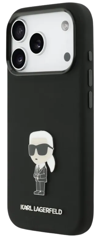 [KLHCP17LSMHKNPK] KARL LAGERFELD CARCASA METAL IKONIK IPHONE 17 PRO NEGRO