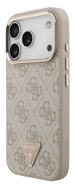 GUESS CARCASA MAGSAFE 4G TRIANGLE IPHONE 17 PRO MAX ROSA