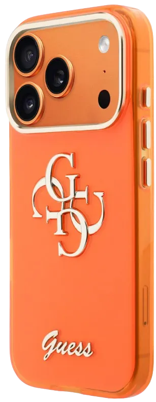 GUESS CARCASA IML SCRIPT 4G IPHONE 17 PRO MAX NARANJA