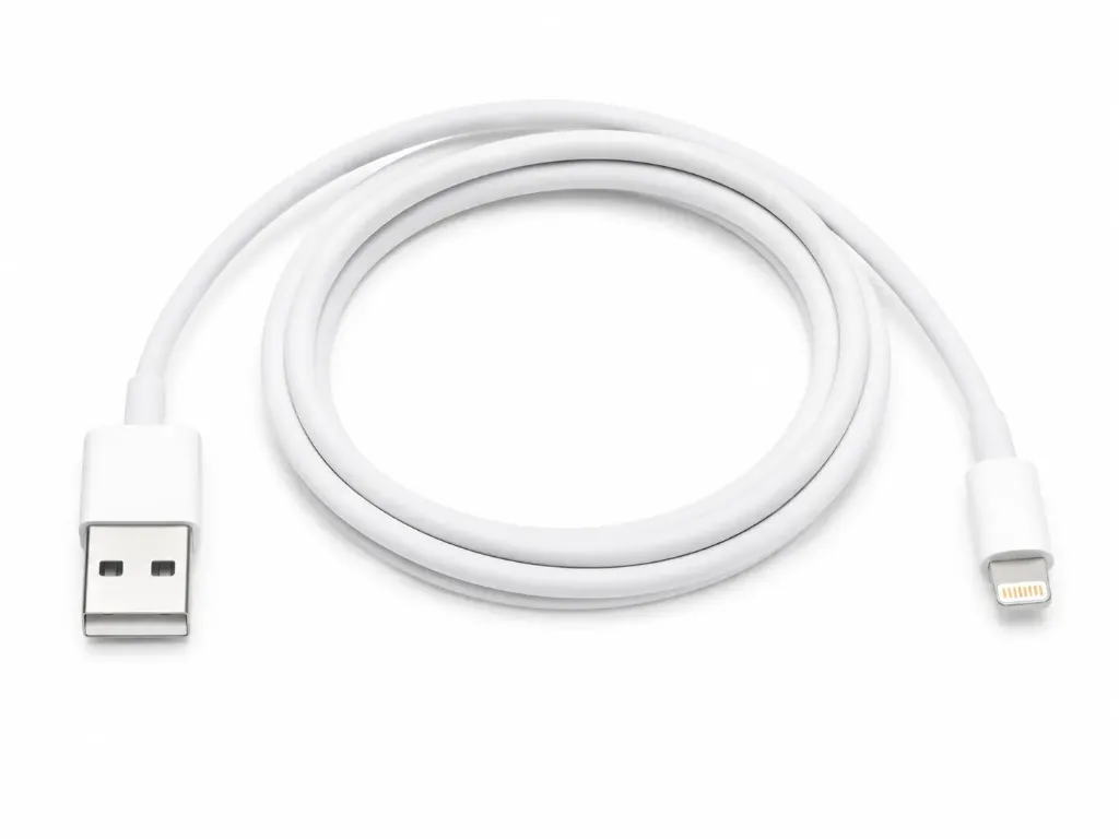 CABLE USB A - LIGHTNING 1m BLANCO (SIN CAJA)