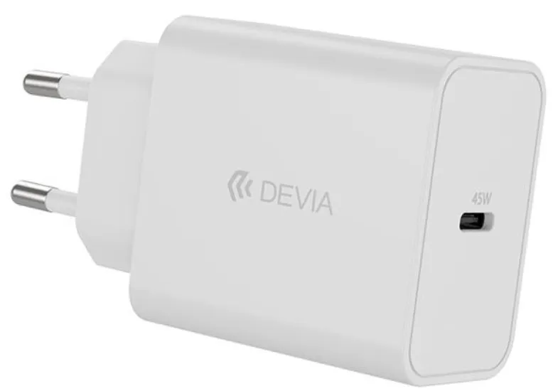 [DSTRPD45WWH] DEVIA CARGADOR ROCKET TIPO C PD 45W BLANCO