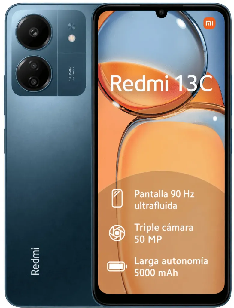 SMARTPHONE XIAOMI REDMI 13C 4GB/ 128GB/ 6.74"/ AZUL