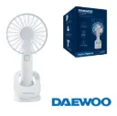 DAEWOO VENTILADOR MANO / RECARGABLE / 5W BLANCO