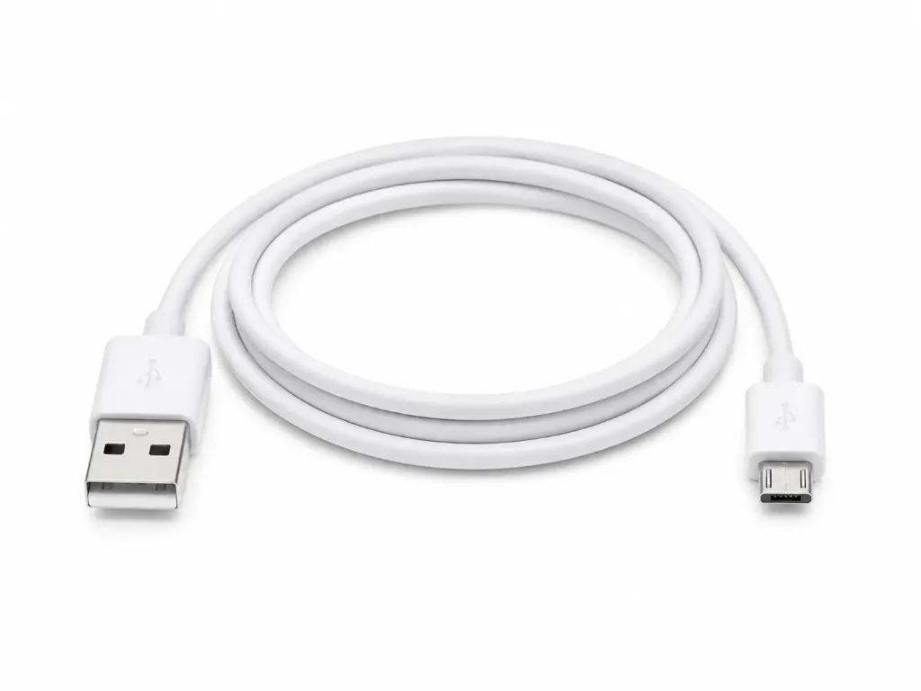 CABLE USB A - MICRO USB 50cm BLANCO (SIN CAJA)