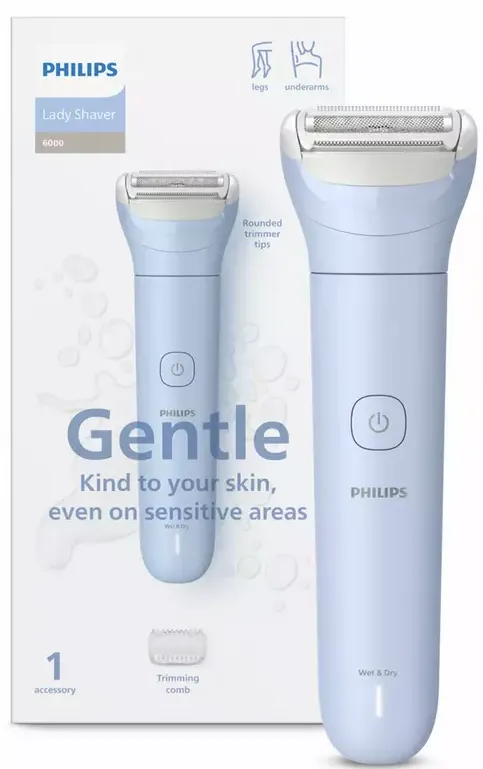 [BRL127] PHILIPS AFEITADORA FEMENINA WET&DRY AZUL
