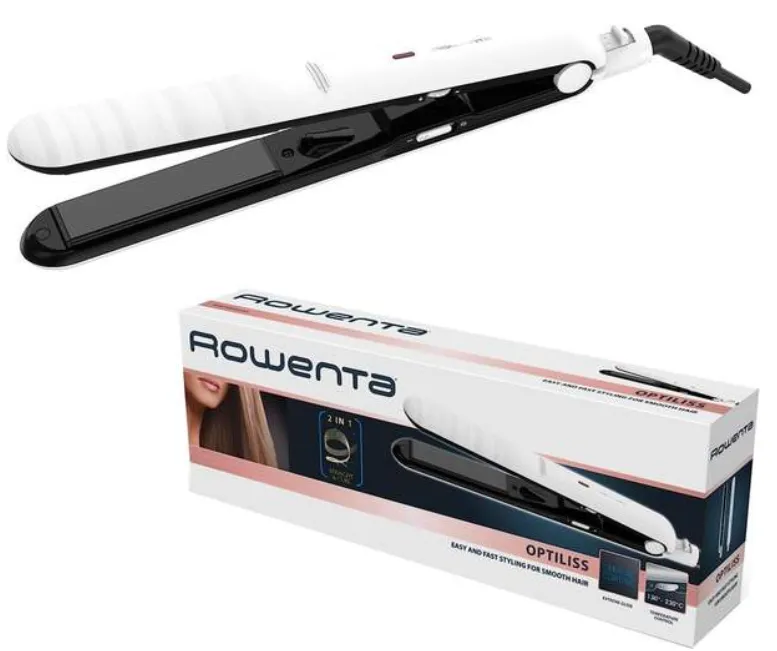 ROWENTA PLANCHA DE PELO OPTILISS BLANCO