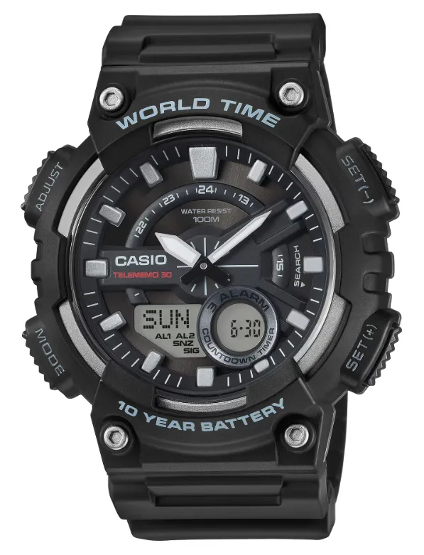 [AEQ110W1A] CASIO RELOJ AEQ-110W-1A NEGRO