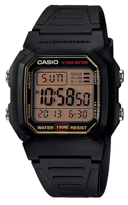 CASIO RELOJ W-800HG-9A ILLUMINATOR NEGRO