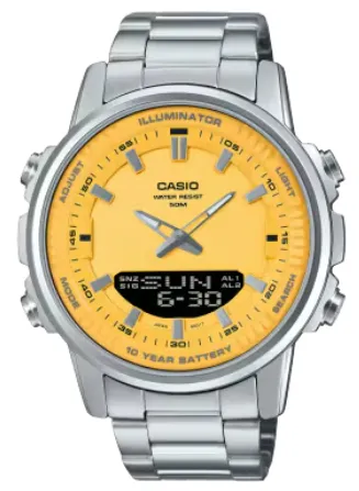 [AMW880D9A] CASIO RELOJ AMW-880D-9A AMARILLO