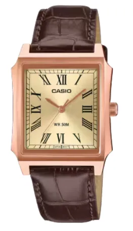 [MTPB190RGL9B] CASIO RELOJ MTP-B190RGL-9B BRONCE/CORREA PIEL MARRÓN