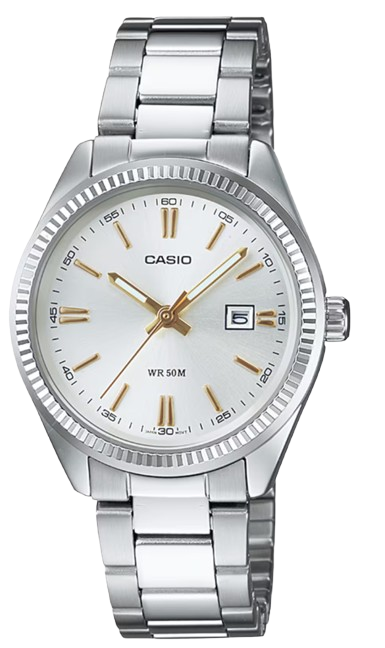 [LTP1302D7A2] CASIO RELOJ LTP-1302D-7A2 PLATA / DORADO