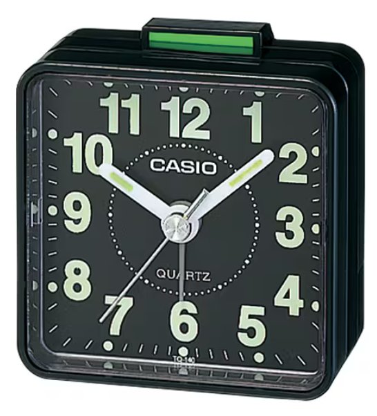 CASIO DESPERTADOR TQ-140-1D NEGRO
