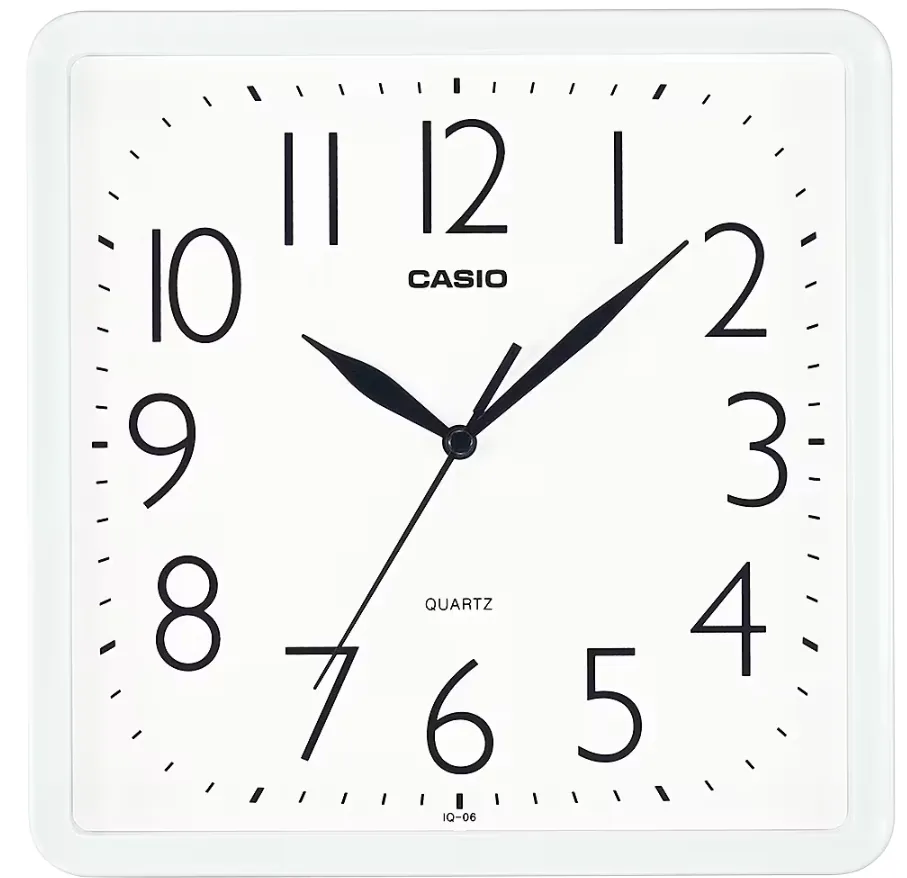 CASIO RELOJ DE PARED IQ-06-7D BLANCO
