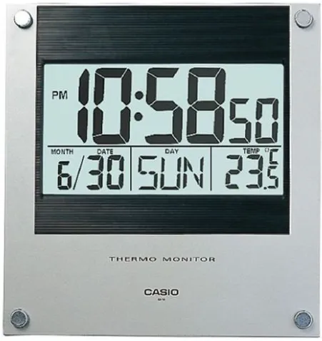 [ID11S1DF] CASIO RELOJ DE PARED DIGITAL ID-11S-1DF CON TERMÓMETRO