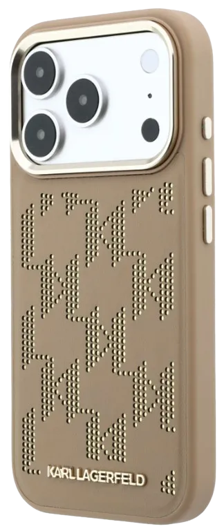 KARL LAGERFELD CARCASA MAGSAFE MONOGRAM IPHONE 17 PRO MAX BEIGE