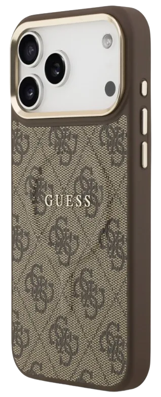 [GUHMP17LP4MSEGCW] GUESS CARCASA MAGSAFE RING 4G IPHONE 17 PRO MARRON