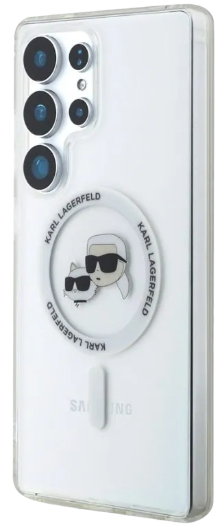 KARL LAGERFELD CARCASA MAGSAFE IML K&C HEADS SAMSUNG GALAXY S25 ULTRA TRANSPARENTE