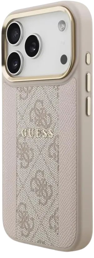 [GUHMP17LPG4SEMCP] GUESS CARCASA MAGSAFE STRIPE 4G IPHONE 17 PRO ROSA