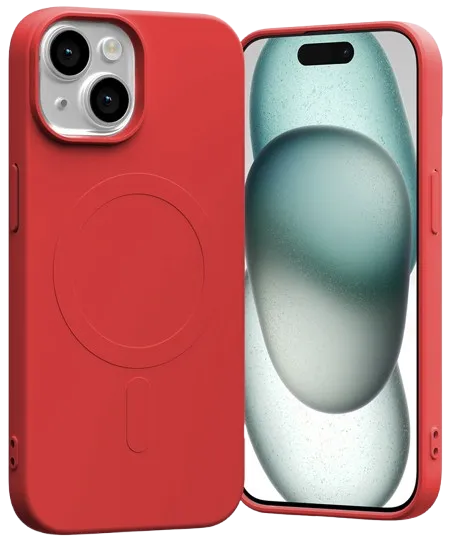 GOOSPERY CARCASA SILICONA MAGSAFE IPHONE 14 ROJO
