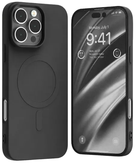 GOOSPERY CARCASA SILICONA MAGSAFE IPHONE 15 PRO MAX NEGRO