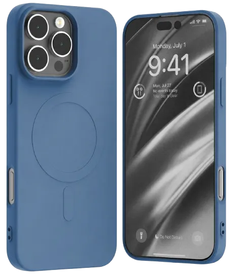 GOOSPERY CARCASA SILICONA MAGSAFE IPHONE 16 PRO MAX AZUL