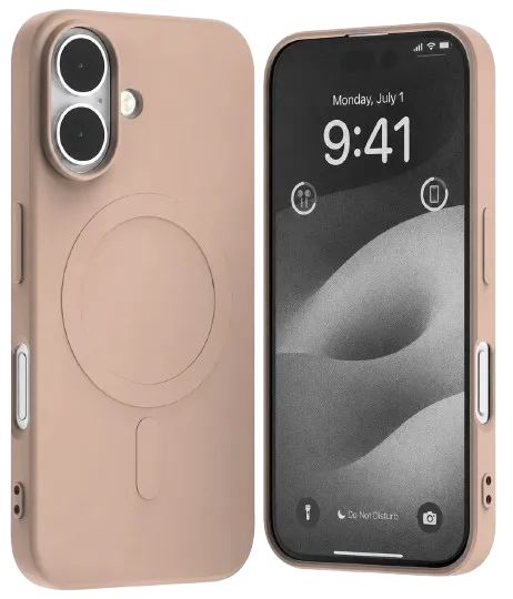 GOOSPERY CARCASA SILICONA MAGSAFE IPHONE 16  ORO ROSA