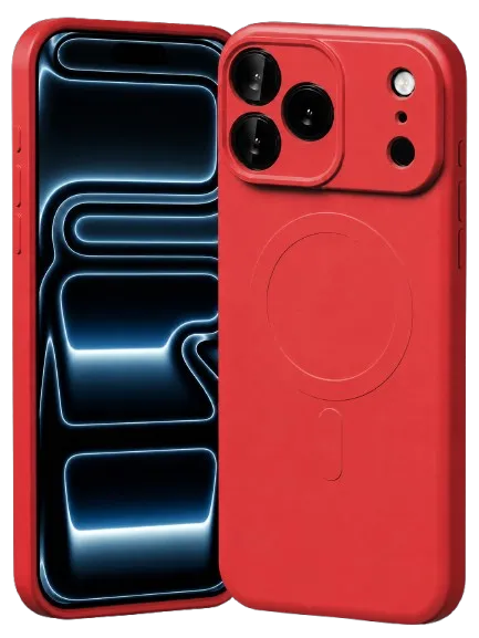 [GSSMIP1817PR] GOOSPERY CARCASA SILICONA MAGSAFE IPHONE 18 PRO / 17 PRO ROJO