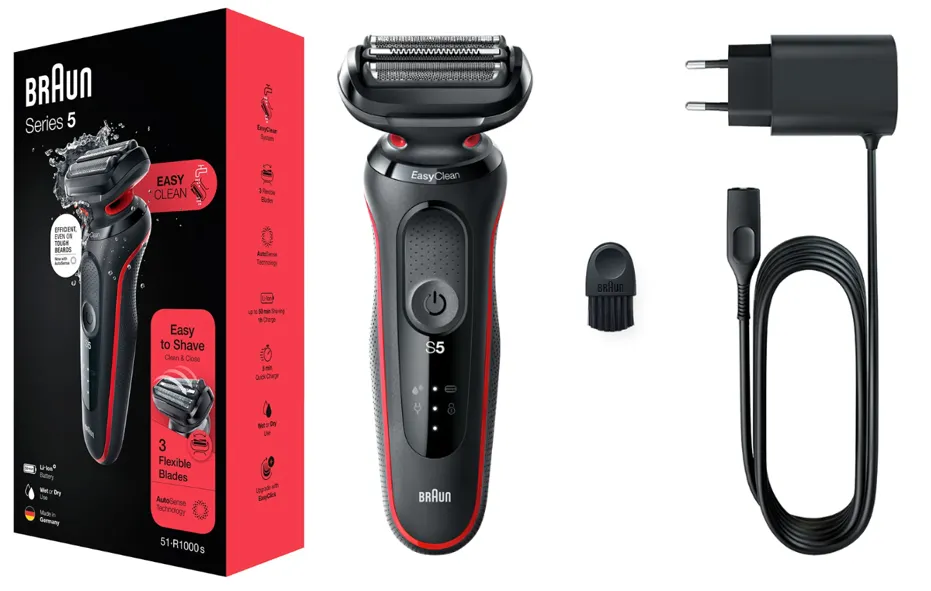 [BRN51R1000S] BRAUN AFEITADORA BRN51-R1000S / BATERIA / RESISTENTE AL AGUA
