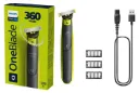 PHILIPS CORTABARBA ONEBLADE 360° QP2724/23 CON 3 ACCESORIOS