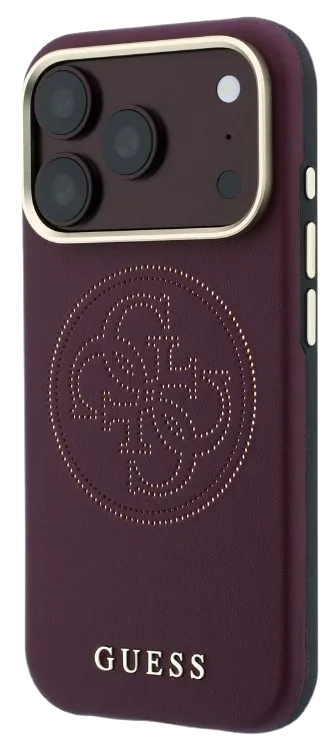 GUESS CARCASA MAGSAFE 4G PERFORATED IPHONE 18 PRO/17 PRO BURDEOS