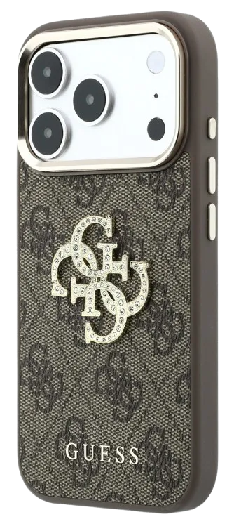 [GUHCP18L6P4DSMLW] GUESS CARCASA 4G STRASS DIAMOND LOGO IPHONE 18 PRO/17PRO MARRON