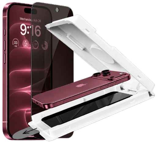 DEVIA CRISTAL TEMPLADO PRIVACIDAD CON APLICADOR IPHONE IPHONE 18 PRO MAX