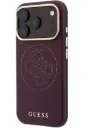 GUESS CARCASA MAGSAFE 4G PERFORATED IPHONE 18 PRO MAX/17 PRO MAX BURDEOS