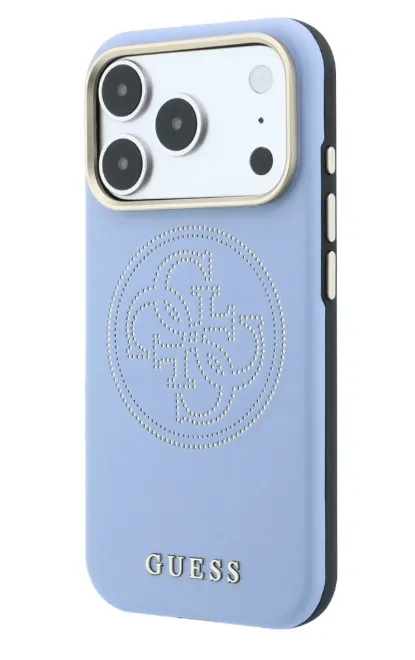 GUESS CARCASA MAGSAFE 4G PERFORATED IPHONE 18 PRO MAX/17 PRO MAX AZUL GLACIAL
