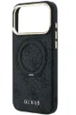 GUESS CARCASA MAGSAFE SOPORTE 360º 4G IPHONE 18 PRO MAX/17 PRO MAX GRIS