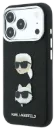 KARL LAGERFELD CARCASA GRAINED K&C HEADS IPHONE 18 PRO MAX/17 PRO MAX NEGRO