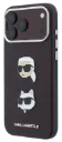 KARL LAGERFELD CARCASA GRAINED K&C HEADS IPHONE 18 PRO MAX/17 PRO MAX BURDEOS