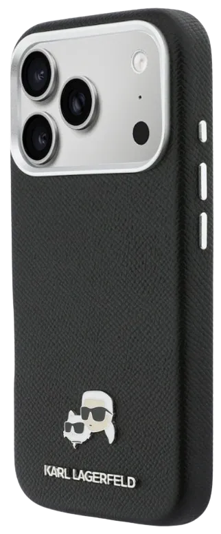 KARL LAGERFELD CARCASA MAGSAFE K&C PIN IPHONE 18 PRO MAX/17PRO MAX NEGRO