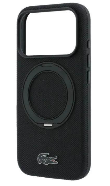 LACOSTE CARCASA MAGSAFE RINGSTAND IPHONE 18 PRO/17 PRO NEGRO