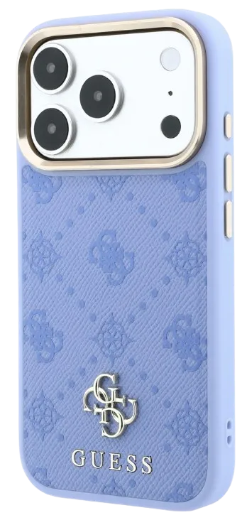 GUESS CARCASA MAGSAFE PEONY 4G SMALL LOGO IPHONE 18 PRO MAX/17 PRO MAX AZUL GLACIAL