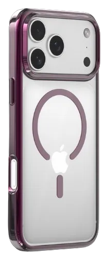 DEVIA CARCASA GLIMMER MAGNETIC IPHONE 18 PRO MAX/17 PRO MAX BURDEOS