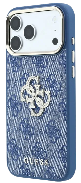 [GUHCP18X6P4DSMLB] GUESS CARCASA 4G STRASS DIAMOND LOGO IPHONE 18 PRO MAX/17 PRO MAX AZUL