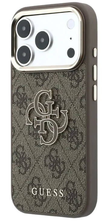 [GUHCP18X6P4SRMLW] GUESS CARCASA RESIN LOGO IPHONE 18 PRO MAX/17 PRO MAX MARRON