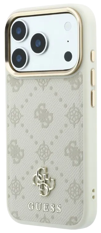 [GUHMP18X6PGS4NPE] GUESS CARCASA MAGSAFE PEONY 4G SMALL LOGO IPHONE 18 PRO MAX/17 PRO MAX BEIGE