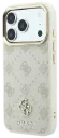 GUESS CARCASA MAGSAFE PEONY 4G SMALL LOGO IPHONE 18 PRO MAX/17 PRO MAX BEIGE