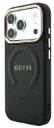 GUESS CARCASA MAGSAFE SAFFIANO PEONY RING IPHONE 18 PRO MAX/17 PRO MAX NEGRO