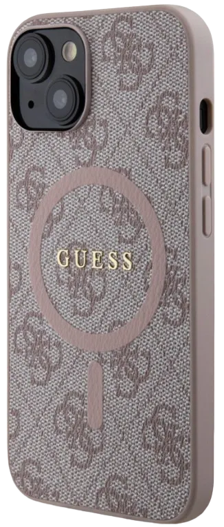 [GUHMP14SG4GFRP] GUESS CARCASA 4G COLORED RING IPHONE 14 ROSA