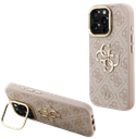 GUESS CARCASA 4G SOPORTE CAMARA IPHONE 15 PRO ROSA